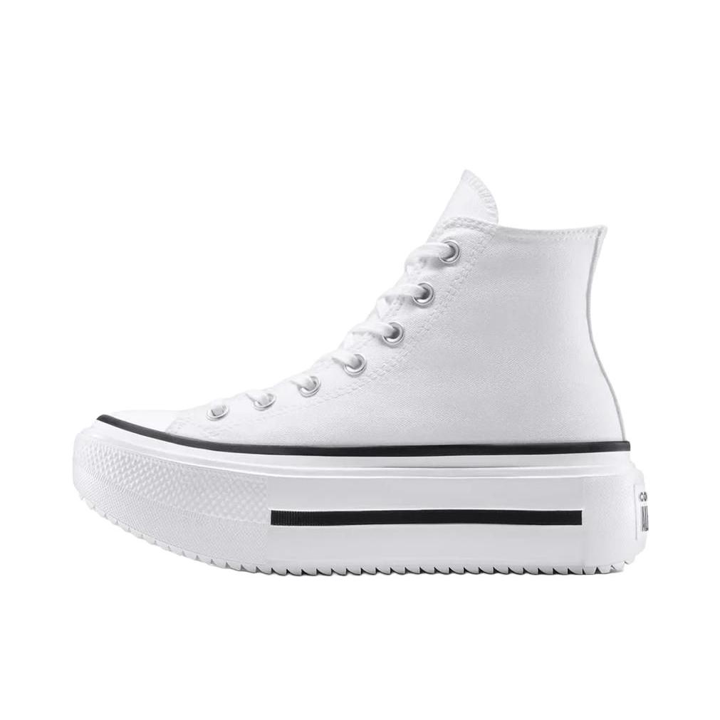 推荐商品：Converse/匡威 All Star Lift Double Stack 帆布鞋 休闲运动双层贴合耐穿甜酷 高帮/白色
