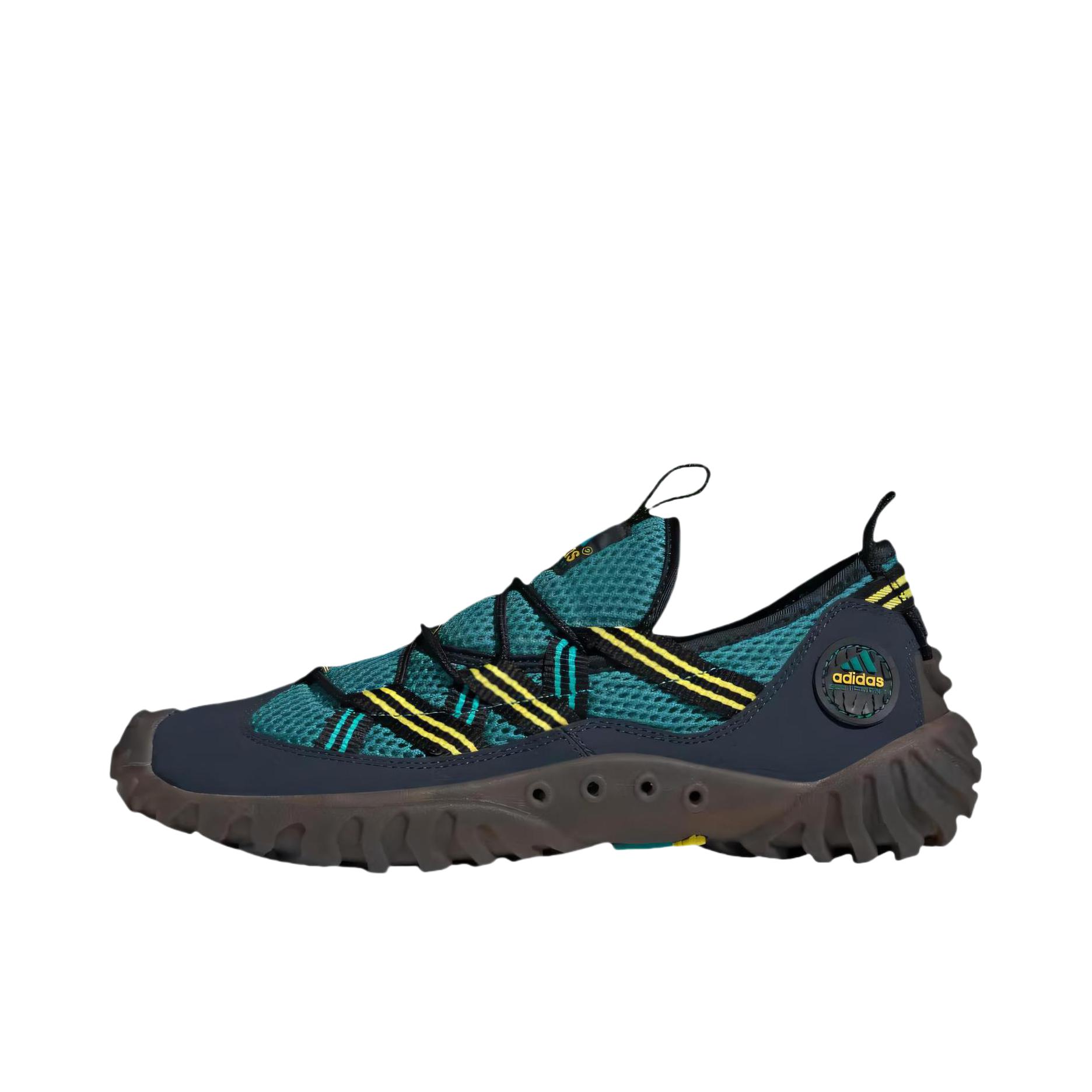 推荐商品：adidas  EQUIPMENT WATER MOC  百搭 厚底 系带  运动鞋 户外鞋 蓝色/绿色