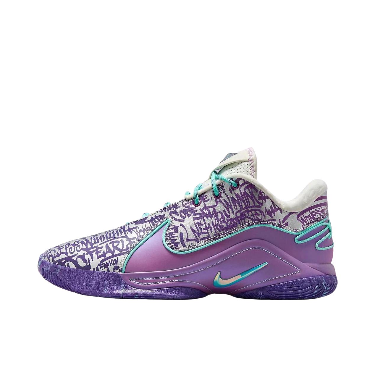 推荐商品：Nike LeBron 22 篮球鞋 抗扭舒适减震防滑耐磨时尚百搭训练冬季轻便支撑 米色/紫色