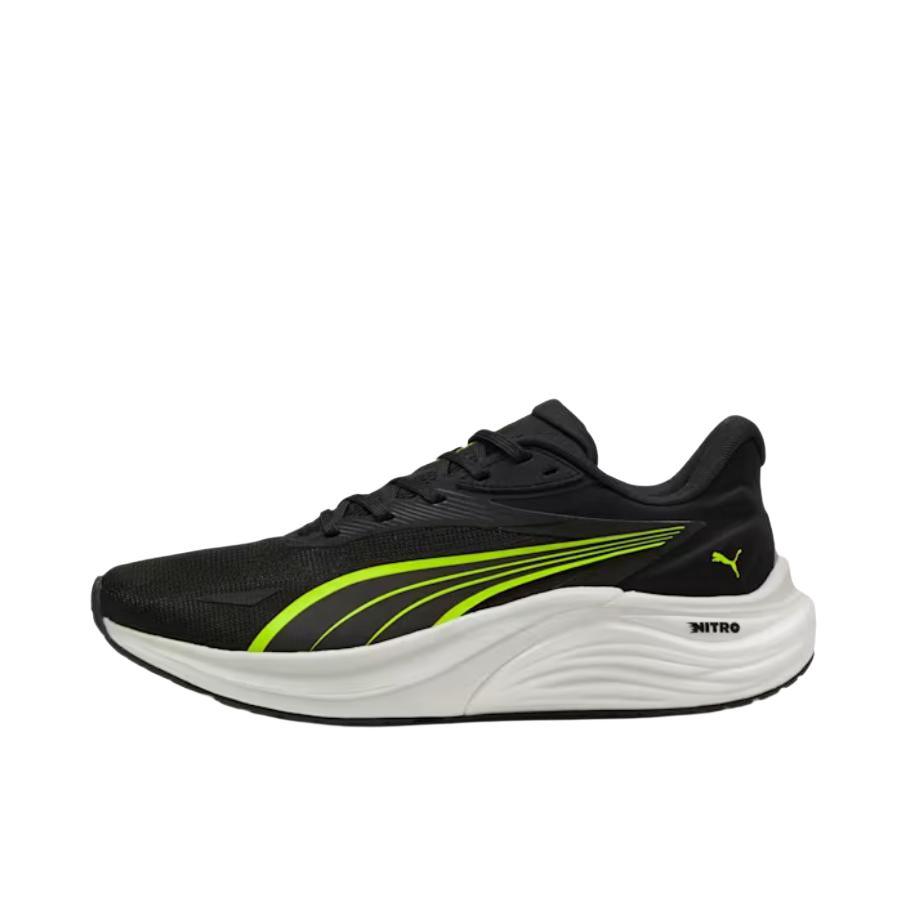 推荐商品：Puma/彪马 Electrify Nitro 4 减震 耐磨 低帮 跑鞋 黑色/绿色