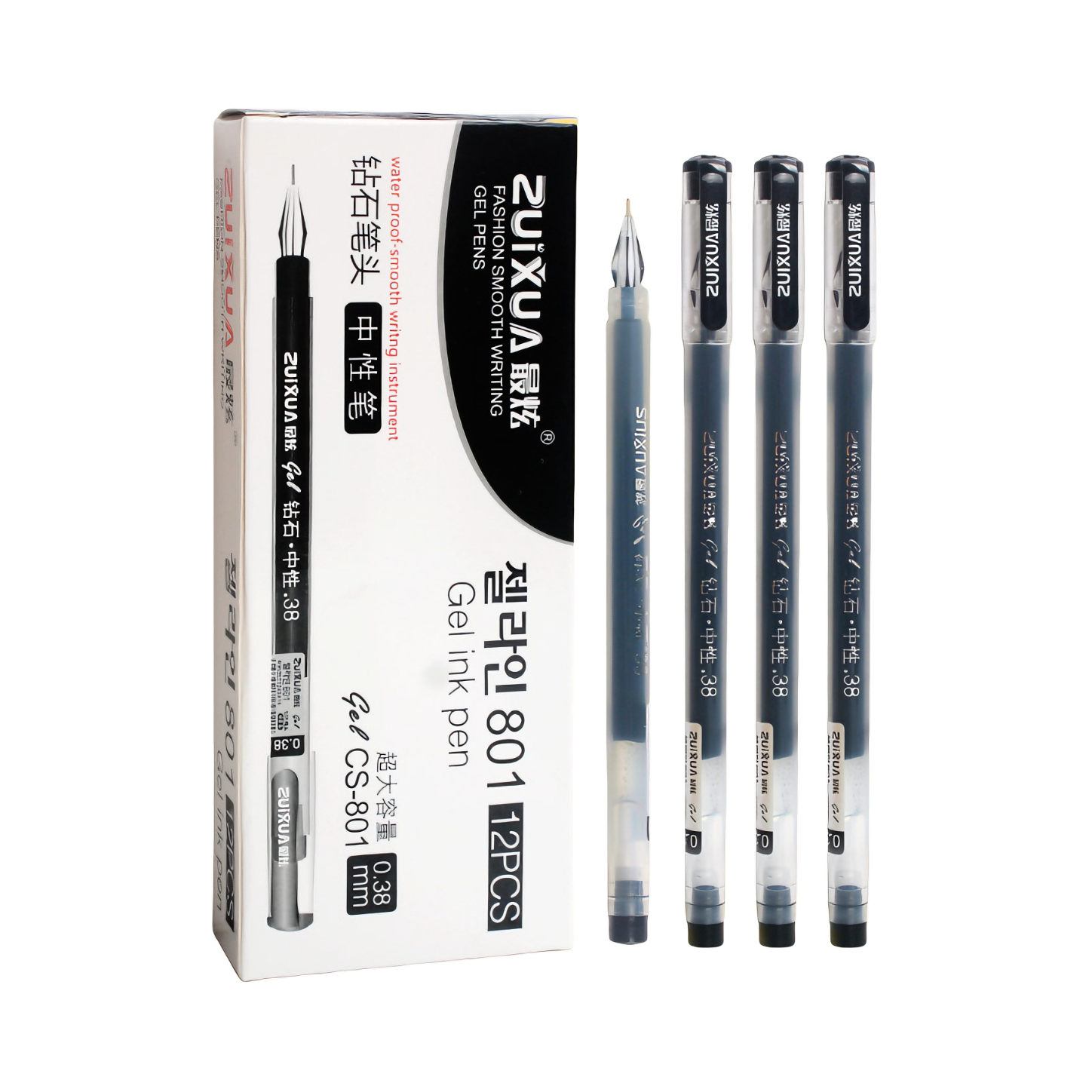 推荐商品：ZUIXUA/最炫 0.38mm 全针管钻石头 中性笔 CS-801