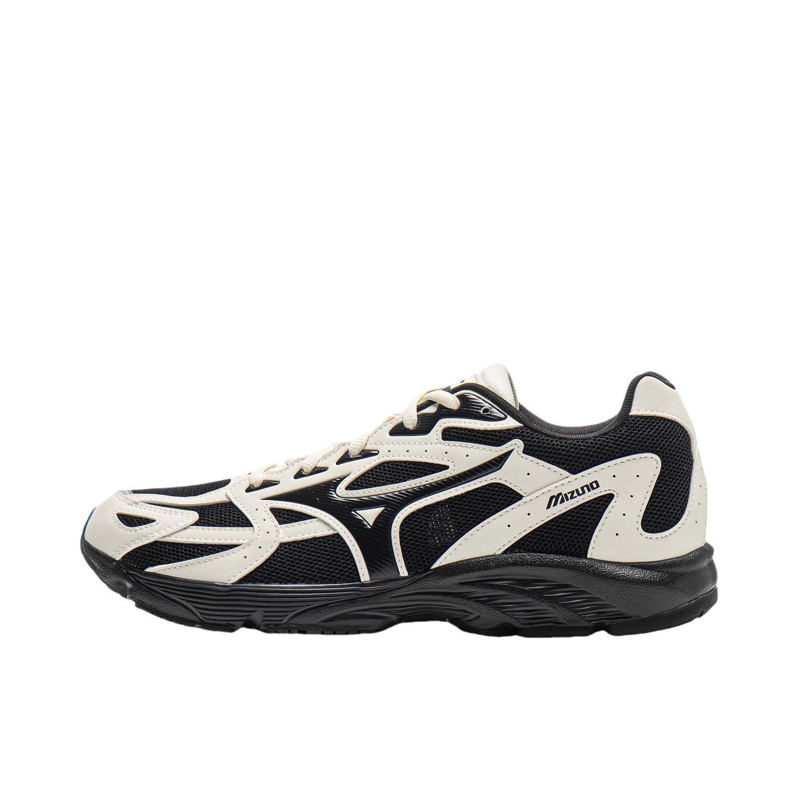 推荐商品：Mizuno/美津浓  SPARK CN III  舒适缓震 网面透气 防滑耐磨 百搭复古  跑鞋 慢跑鞋 瓷白色/黑色
