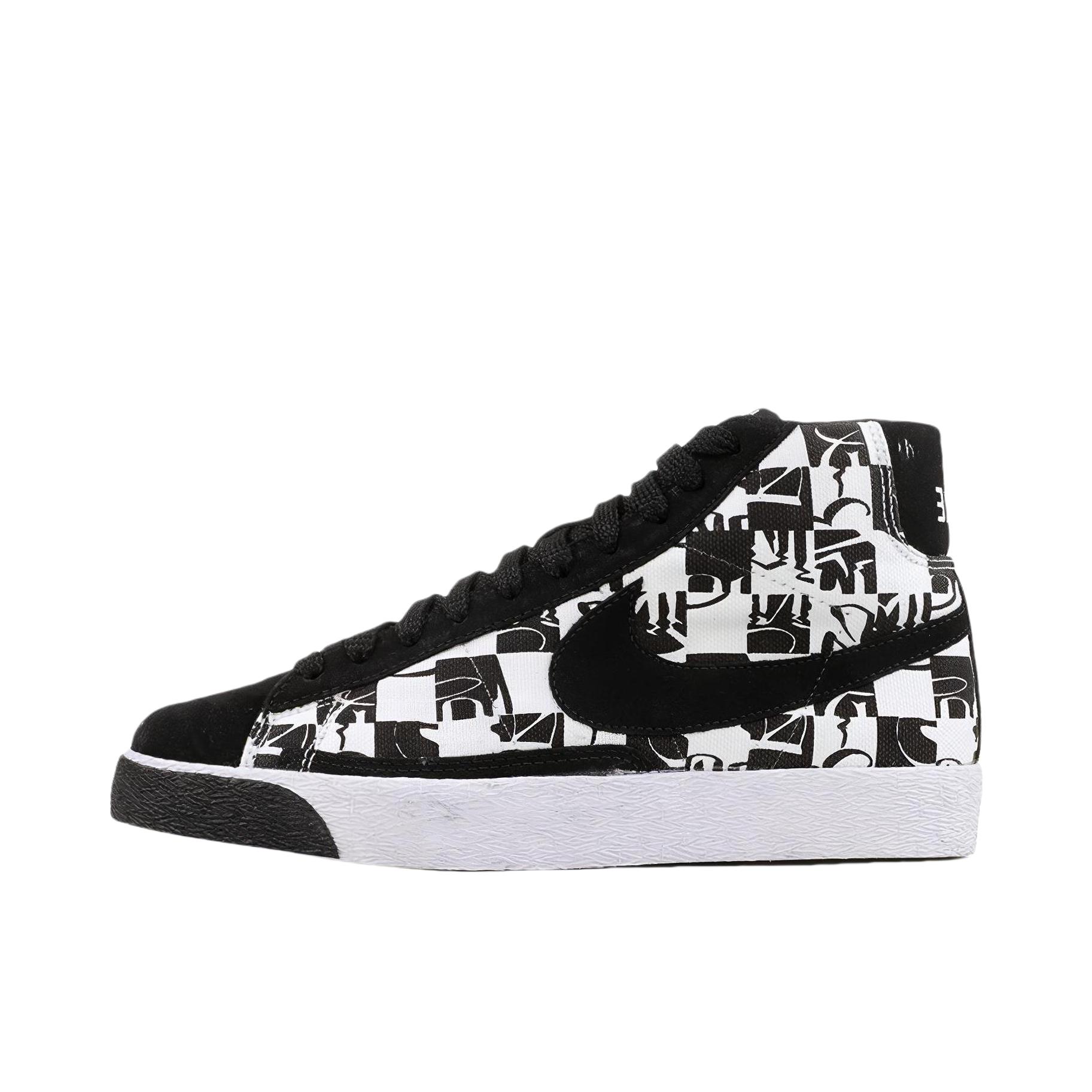 推荐商品：Nike Blazer 板鞋 经典复古防滑舒适百搭 Black/Grey Stussy x NEIGHBORHOOD联名/黑灰