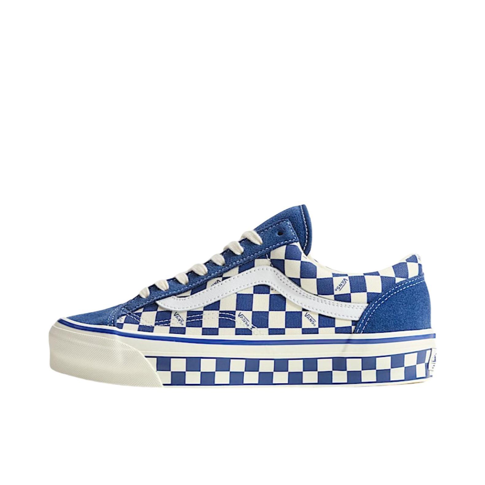 推荐商品：Vans/范斯 Old Skool 滑板鞋 板鞋 轻便防滑复古舒适经典 水蓝色/白色