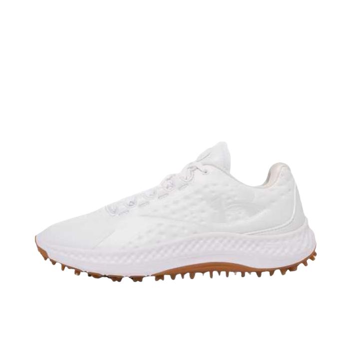 推荐商品：Under Armour/安德玛 Curry 1 防滑耐磨 织物 高尔夫鞋 白色/棕色