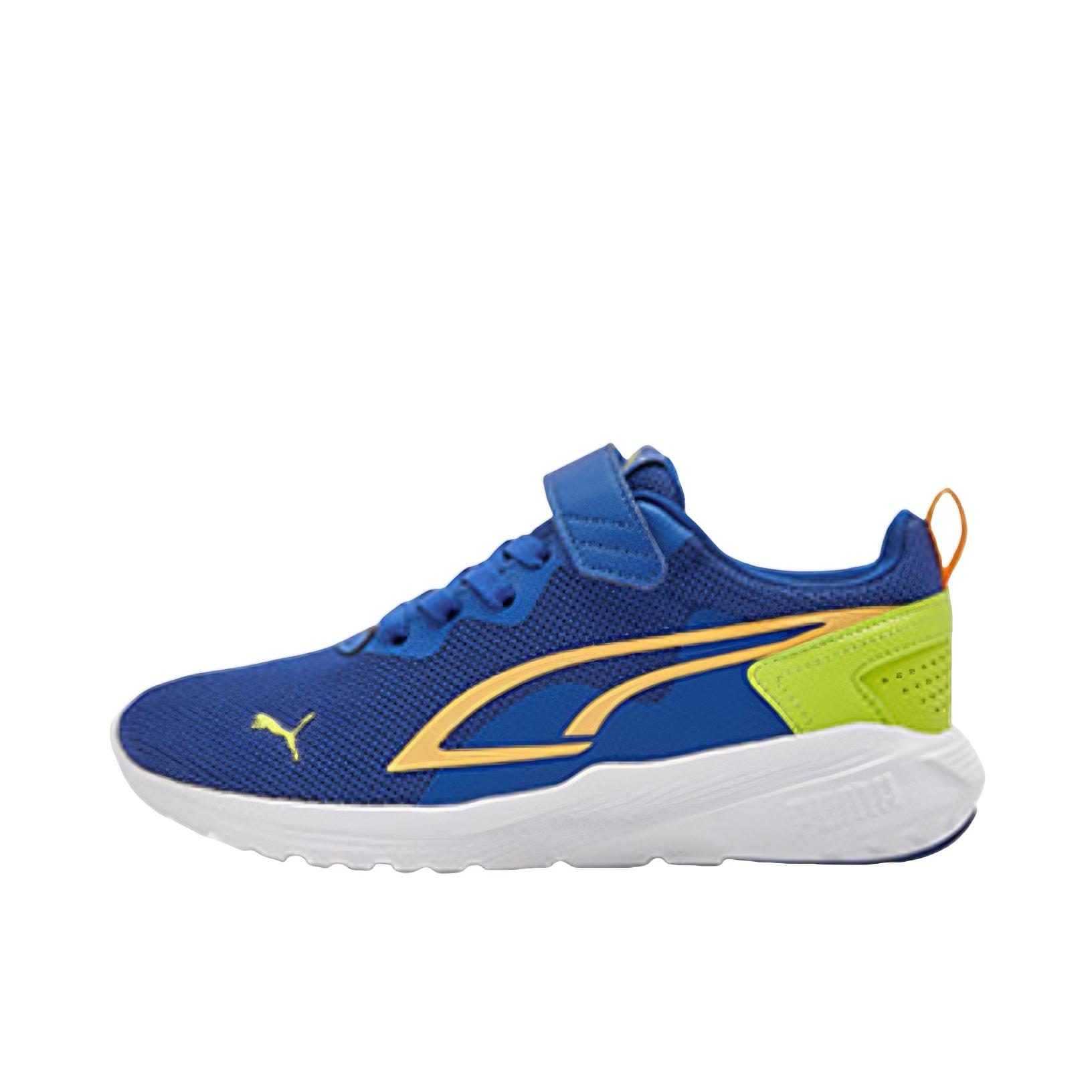 推荐商品：Puma/彪马 All-Day Active 休闲复古 减震 防滑耐磨 网面透气 运动 跑鞋 大童/皇家蓝/橙橘色/绿黄色