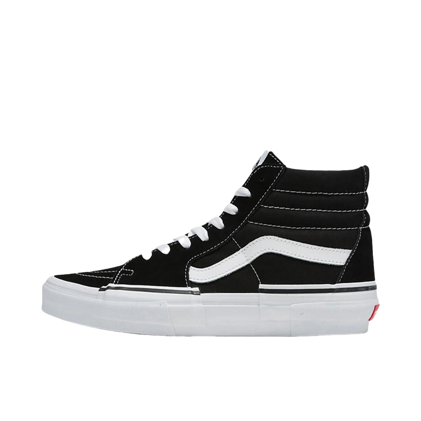 推荐商品：Vans/范斯 SK8-Hi 板鞋 潮流经典拼接复古街头厚底 碳黑色/珍珠白色