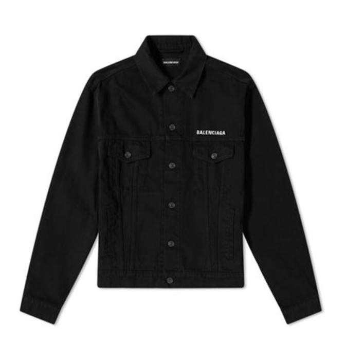 Balenciaga 巴黎世家 背后字母Crew印花牛仔外套 男女同款