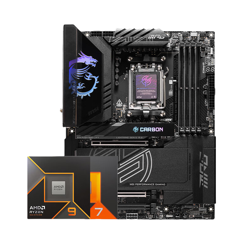 推荐商品：AMD R7-9800X3D + 微星X870芯片组 板U套装 丰富接口 PBO增强