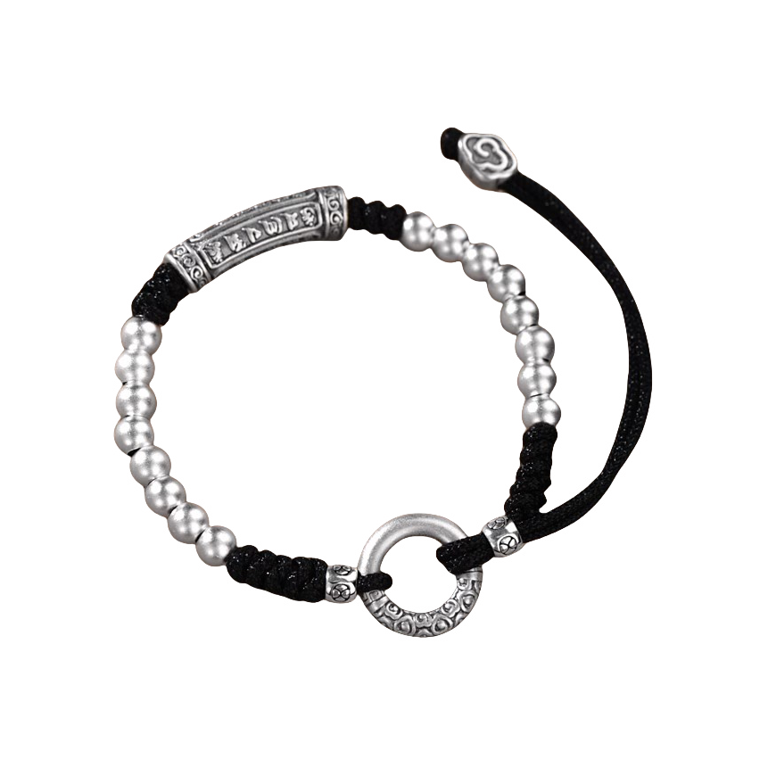 推荐商品：罗泰老银匠 祥瑞平安扣足银红绳 XY0260SL0750