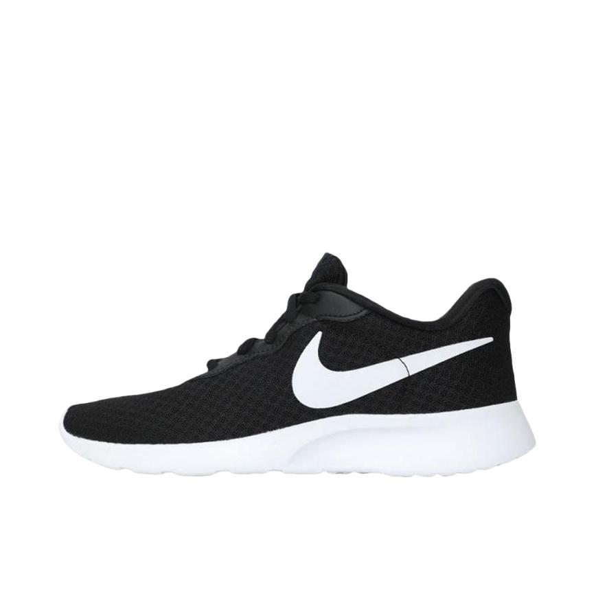推荐商品：Nike Tanjun 跑鞋 舒适轻便网面透气缓震耐磨复古百搭慢跑低帮圆头 暗黑色/白色
