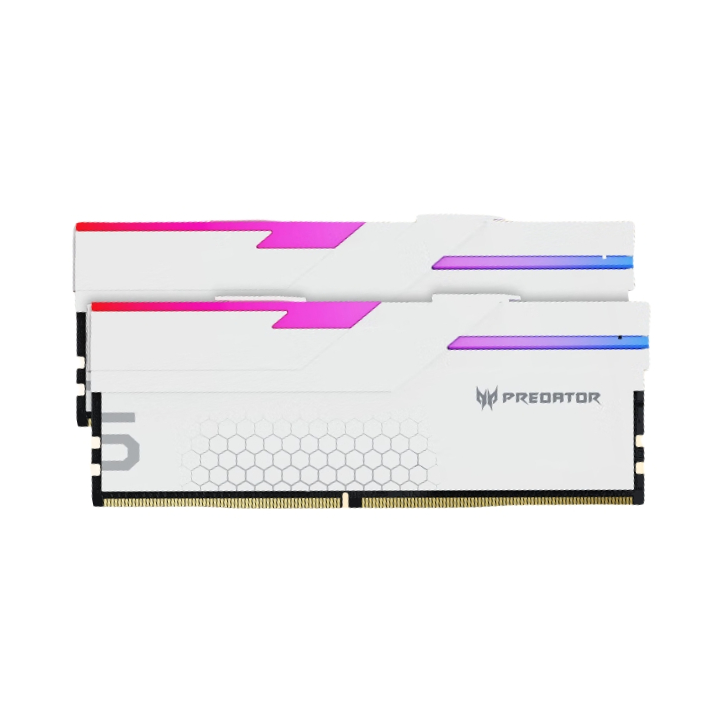 推荐商品：Acer/宏碁 Hermes冰刃 DDR5 白色 台式机 内存条 超低时序 游戏电竞