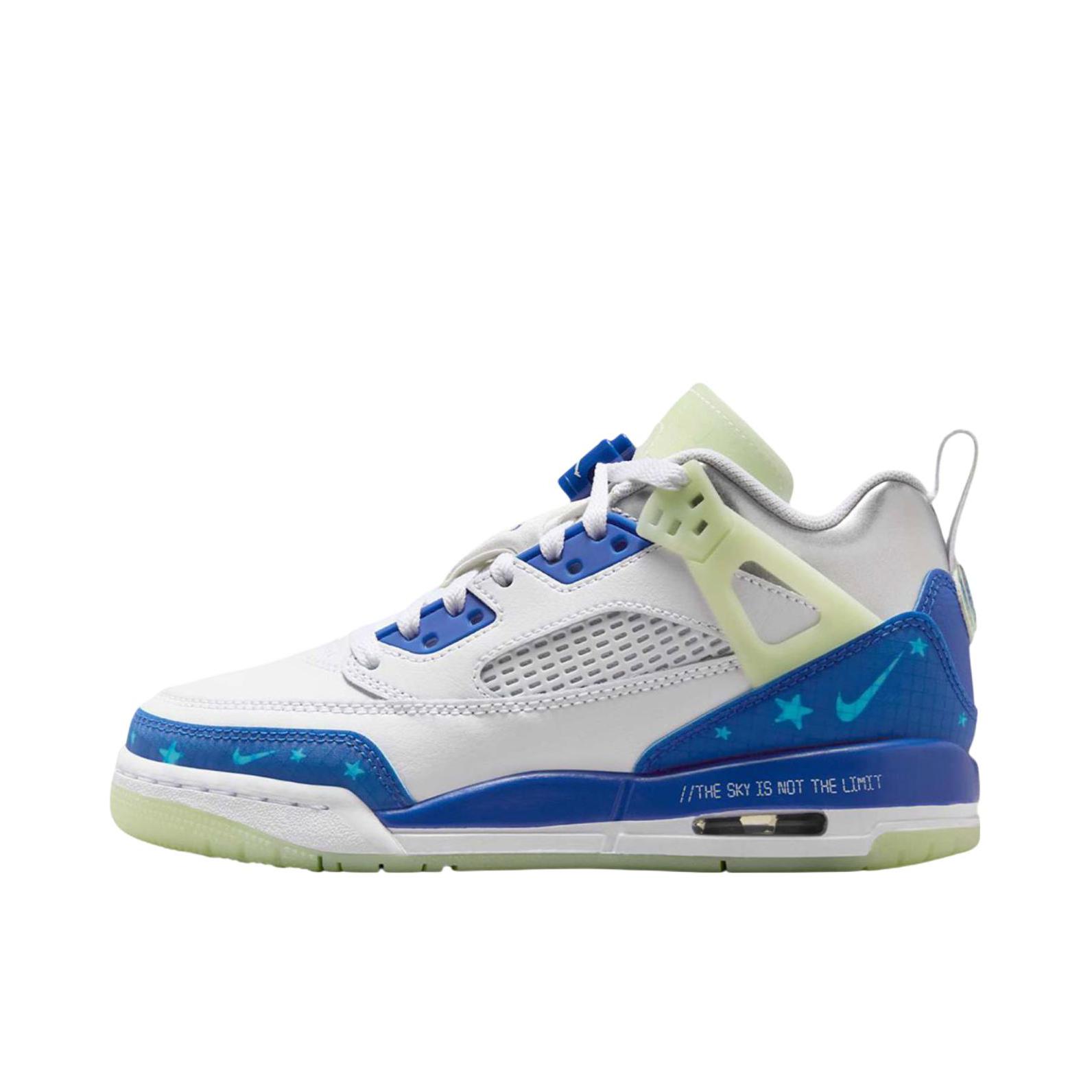 推荐商品：Air Jordan Spizike 篮球鞋 防滑耐磨舒适缓震复古时尚气垫训练冬季轻便比赛支撑包裹性增高 大童/白色/蓝色