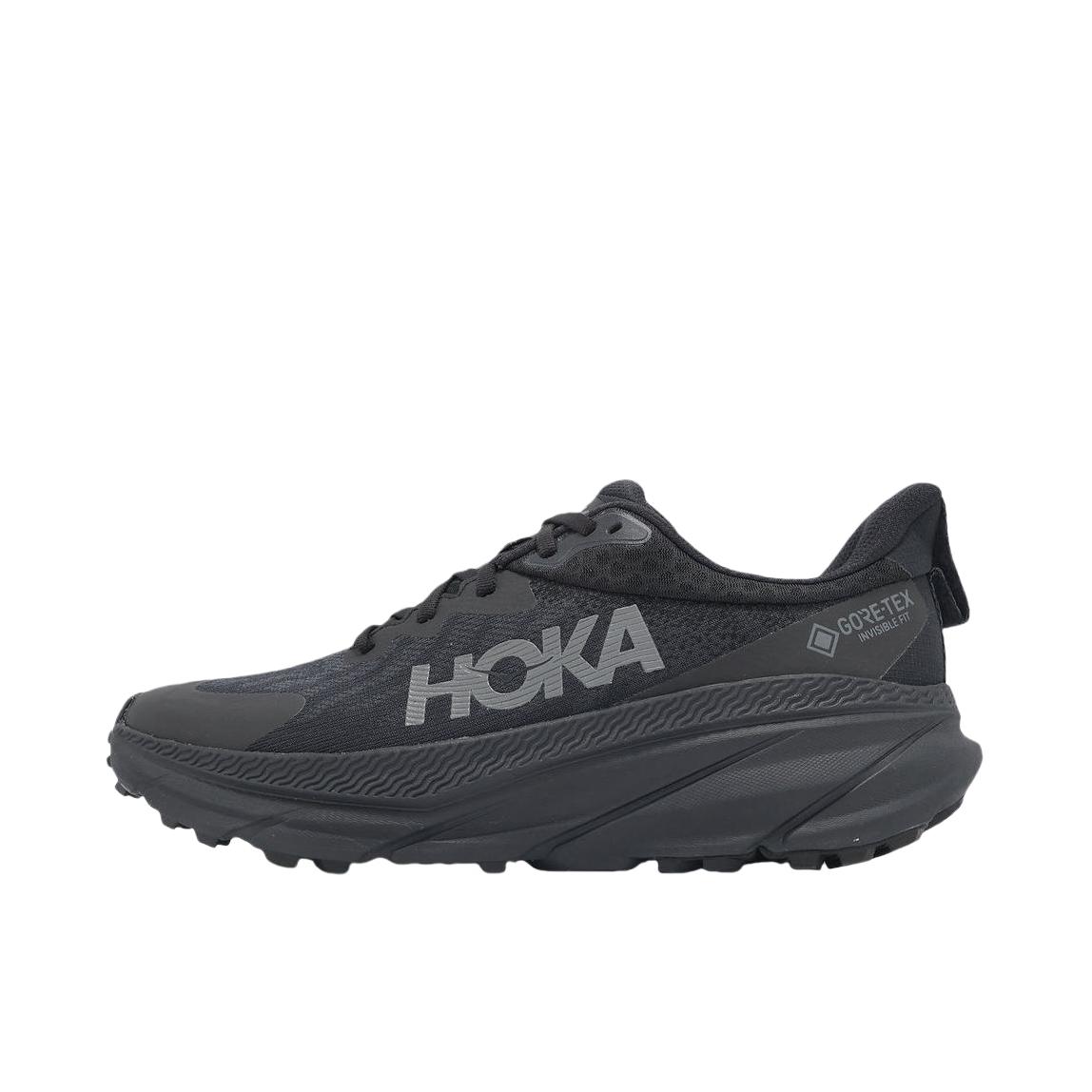 推荐商品：HOKA ONE ONE  Challenger 7  缓震透气 防滑耐磨 织物 合成革 全地形 户外防水  登山鞋 跑鞋 男款/黑色