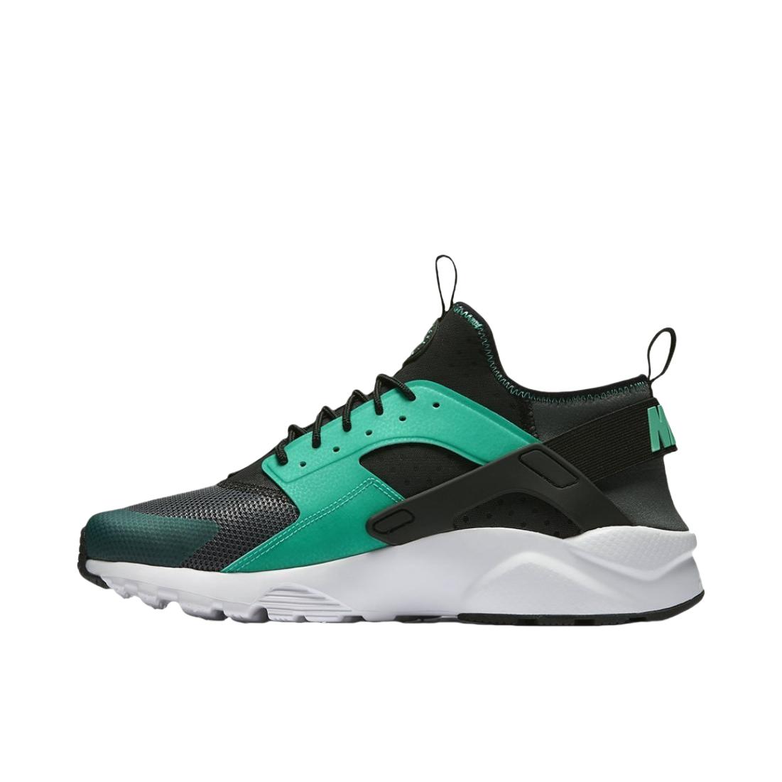 推荐商品：Nike Air Huarache Ultra 跑鞋 防滑耐磨舒适透气防水减震轻便复古百搭织物包裹性 Dark Grey Menta Black 黑绿