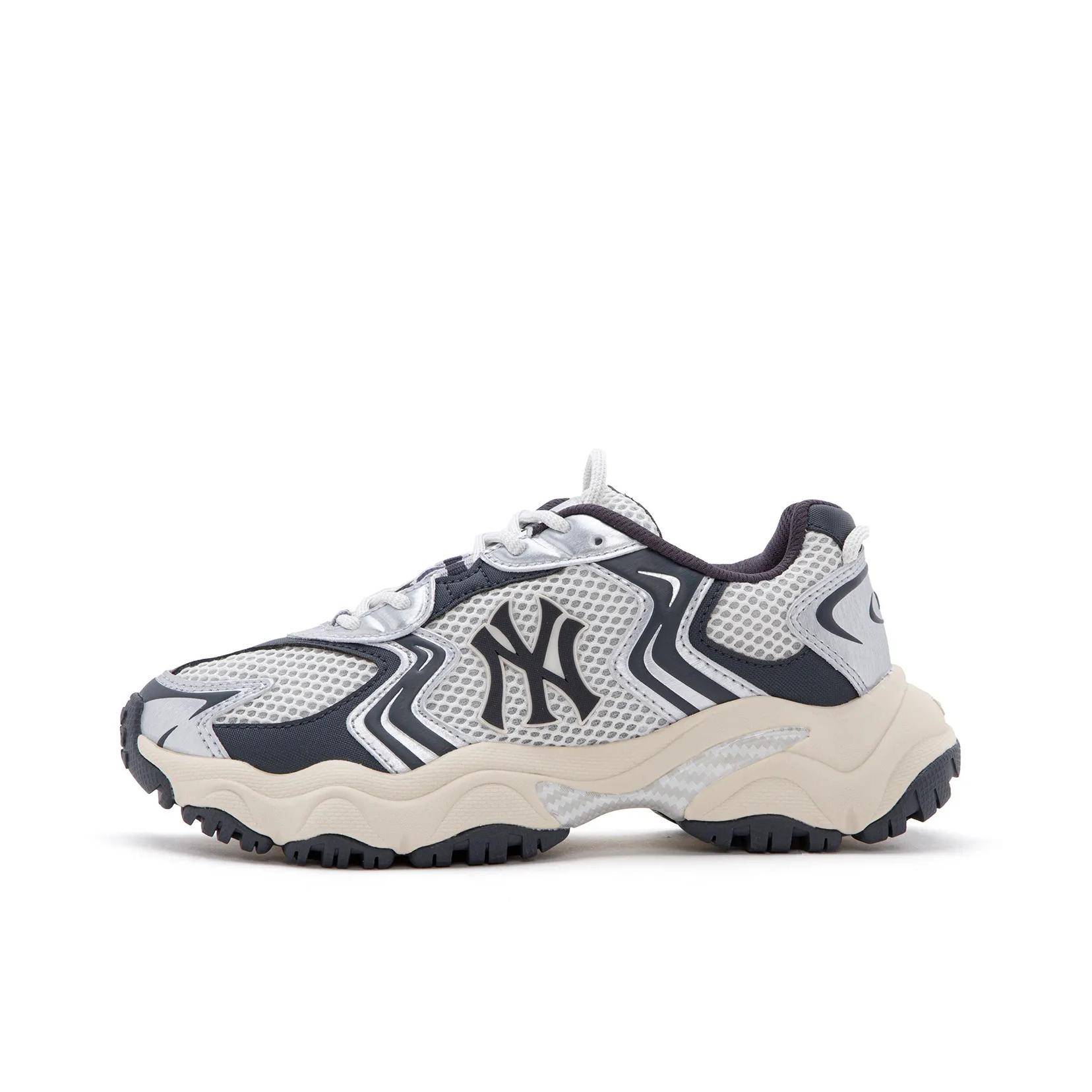 推荐商品：【张凌赫同款】 MLB 老爹鞋 情侣运动休闲厚底网面增高 3ASHW075N 炭灰色