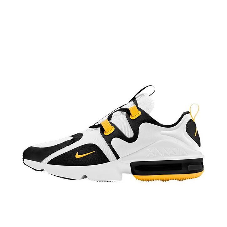 推荐商品：Nike Air Max Infinity 跑鞋 防滑耐磨舒适透气低帮织物时尚简约百搭复古休闲运动合成革气垫 白色/黑色