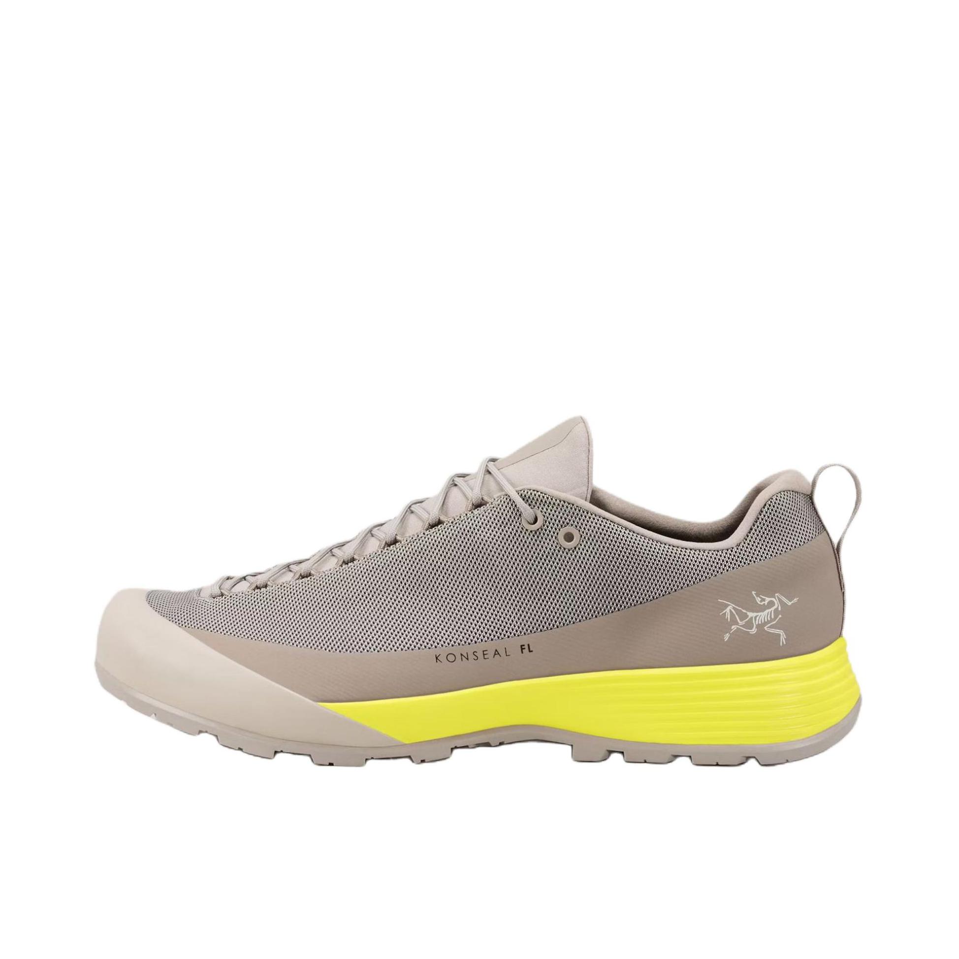 推荐商品：Arc'teryx/始祖鸟 KONSEAL FL 2 防水 防滑耐磨 减震透气 圆头 百搭简约 户外登山 徒步 运动 户外鞋 浅灰色 