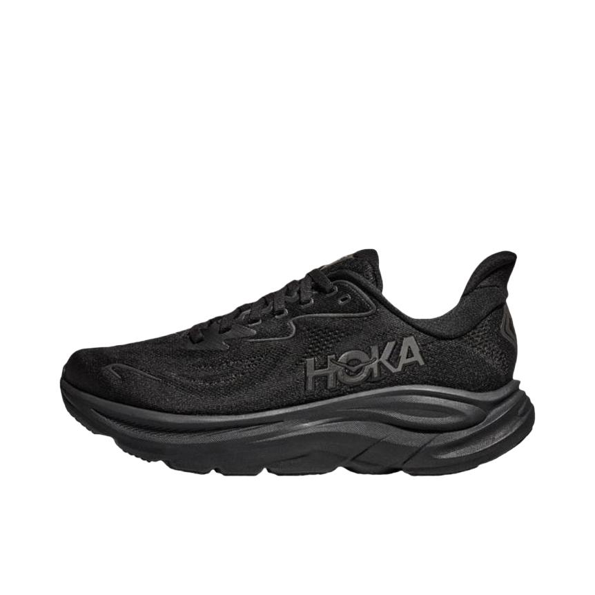 推荐商品：HOKA ONE ONE  CLIFTON 10  轻量 缓震 防滑 入门 训练 克利夫顿 10 跑鞋 宽版/男款/黑色