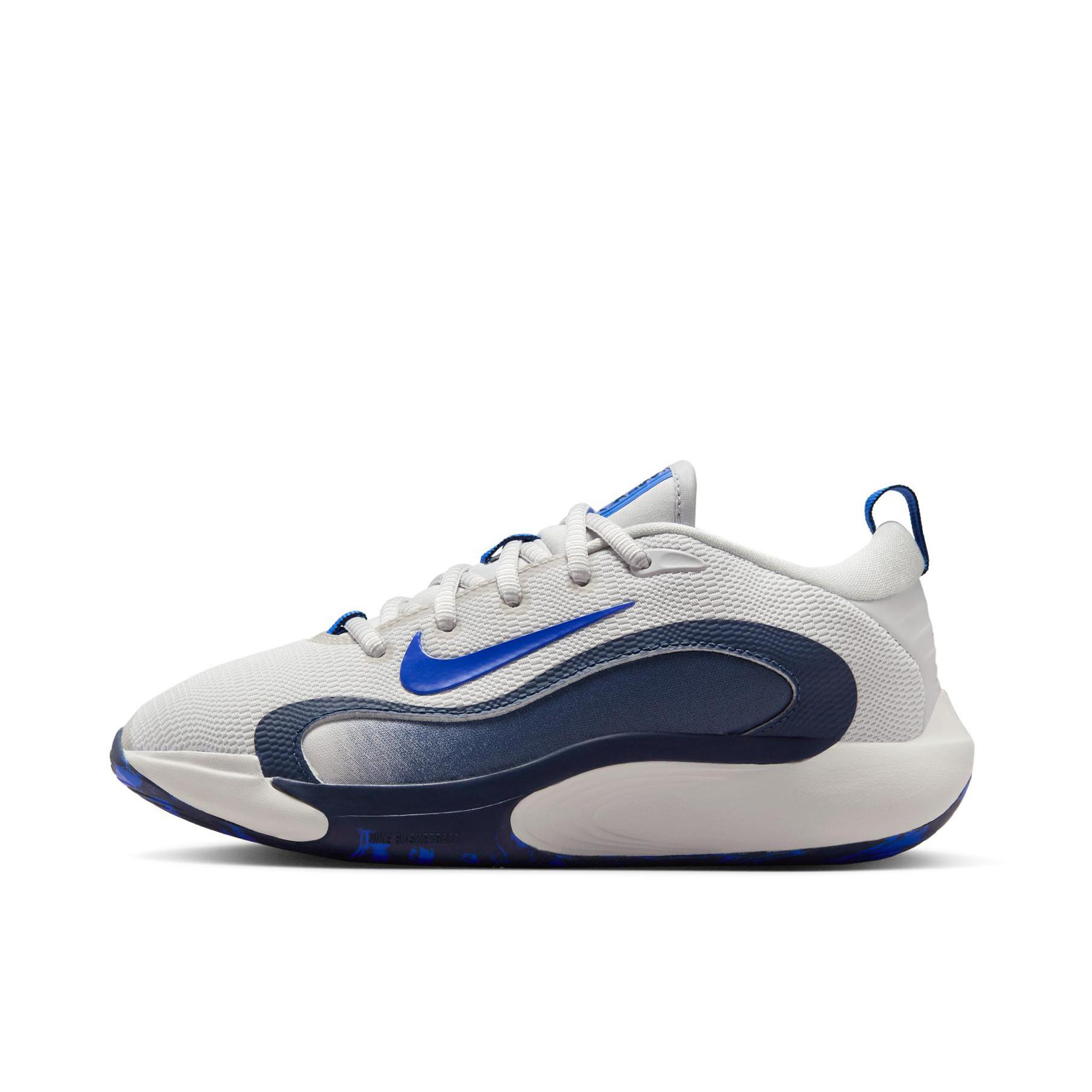 推荐商品：Nike IsoFly 舒适轻便 网面透气 缓震回弹 防滑耐磨 时尚百搭 篮球鞋 大童/苍野灰/深藏青/皇家蓝 