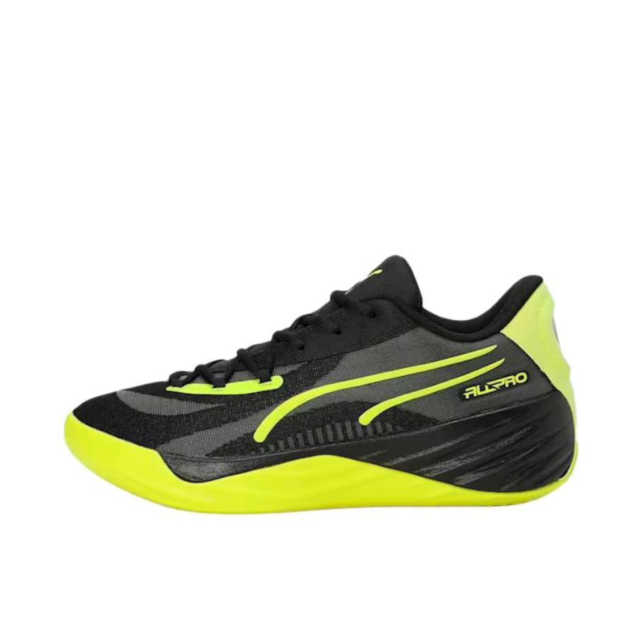 推荐商品：Puma/彪马 All Pro Nitro 哈利伯顿 舒适稳定 缓震回弹 抗扭 防滑耐磨 篮球鞋 黑色/绿色