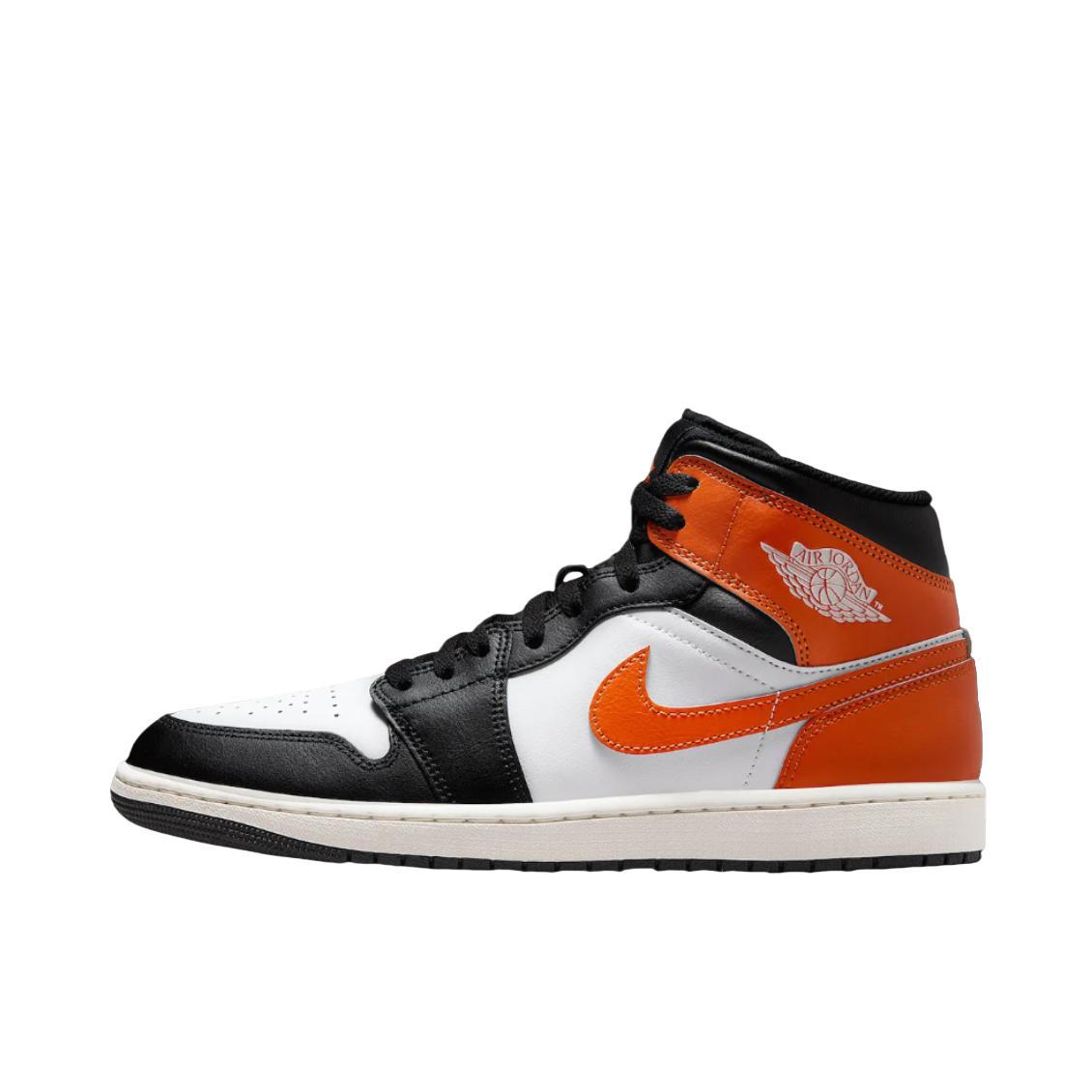 推荐商品：Air Jordan 1 板鞋 运动休闲鞋 复古潮流支撑合成革 橙色/黑色/白色