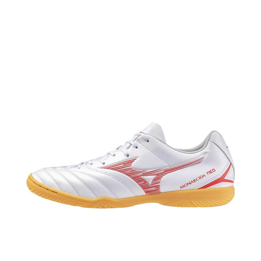 推荐商品：Mizuno/美津浓 NEO MONARCIDA III SELECT IN 平底百搭 橡胶 圆头 足球鞋 白色