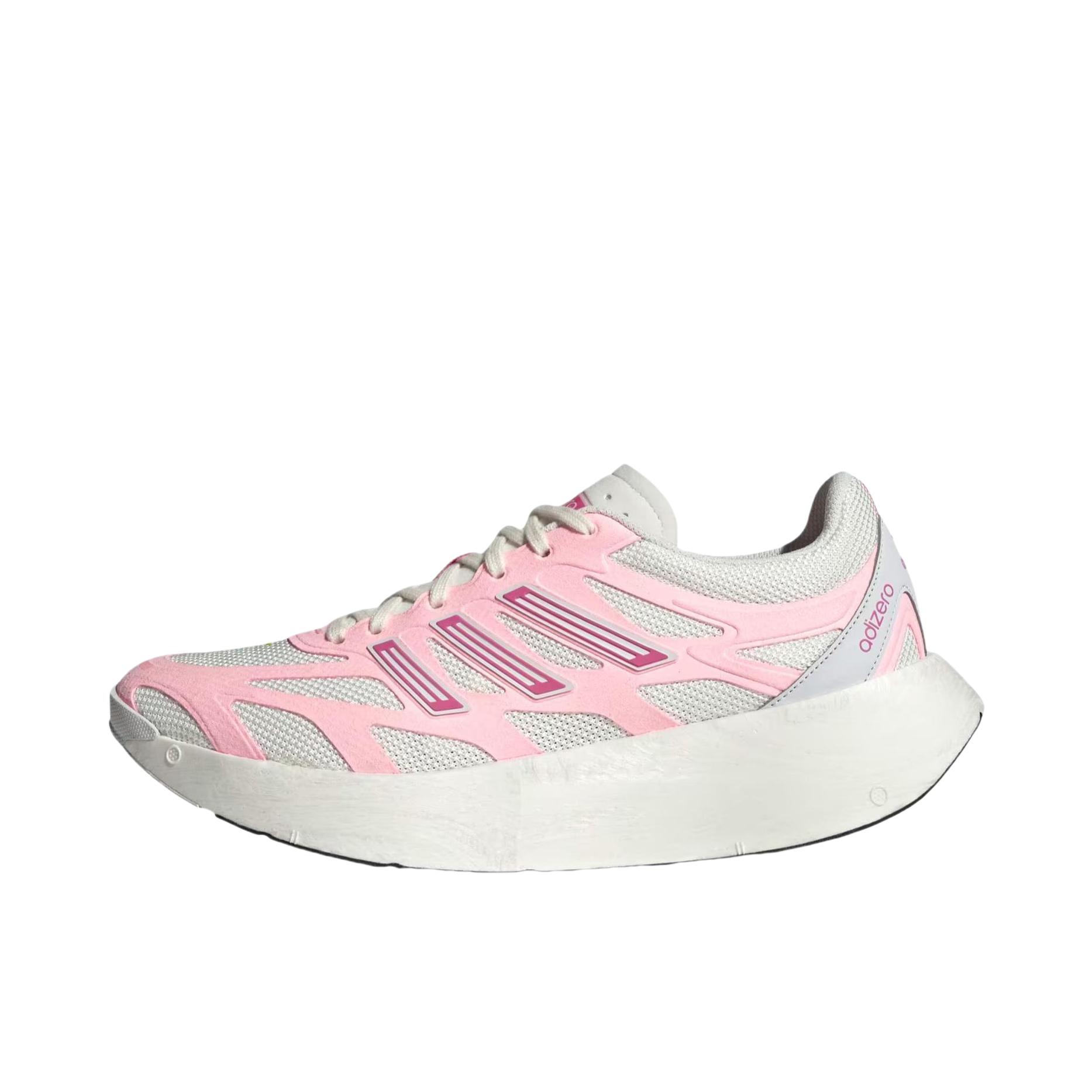 推荐商品：adidas Adizero Aruku 跑鞋 复古防滑耐磨贴合支撑 粉色/白色