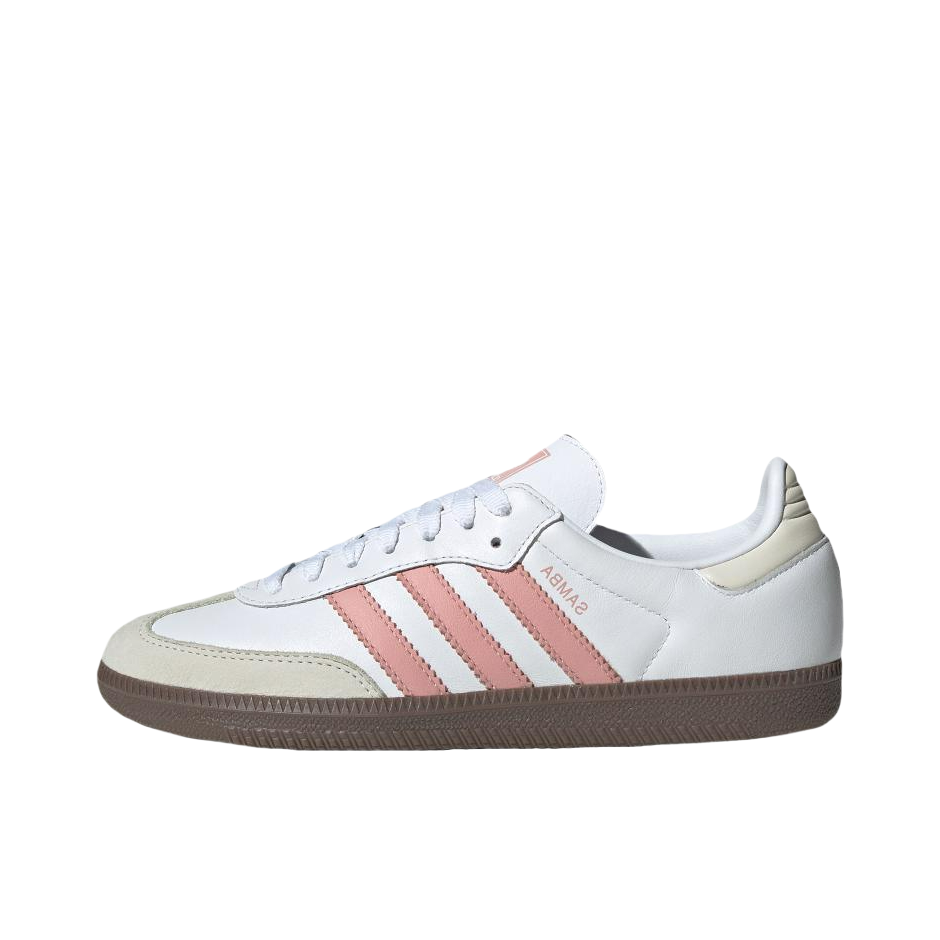 推荐商品：adidas Originals Samba OG T头鞋 板鞋 经典复古舒适百搭耐磨合成革圆头薄底贴合 白色/奇迹紫/粉色/汉玉白