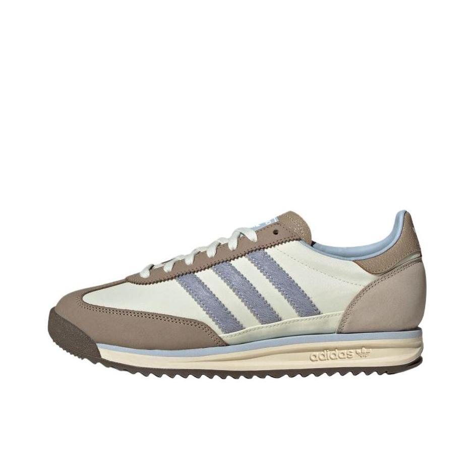 推荐商品：【马思纯同款】 adidas Originals SL 72 T头鞋 德训鞋 运动休闲鞋 轻便防滑耐磨透气舒适简约复古 象牙白/蓝色/白货物褐