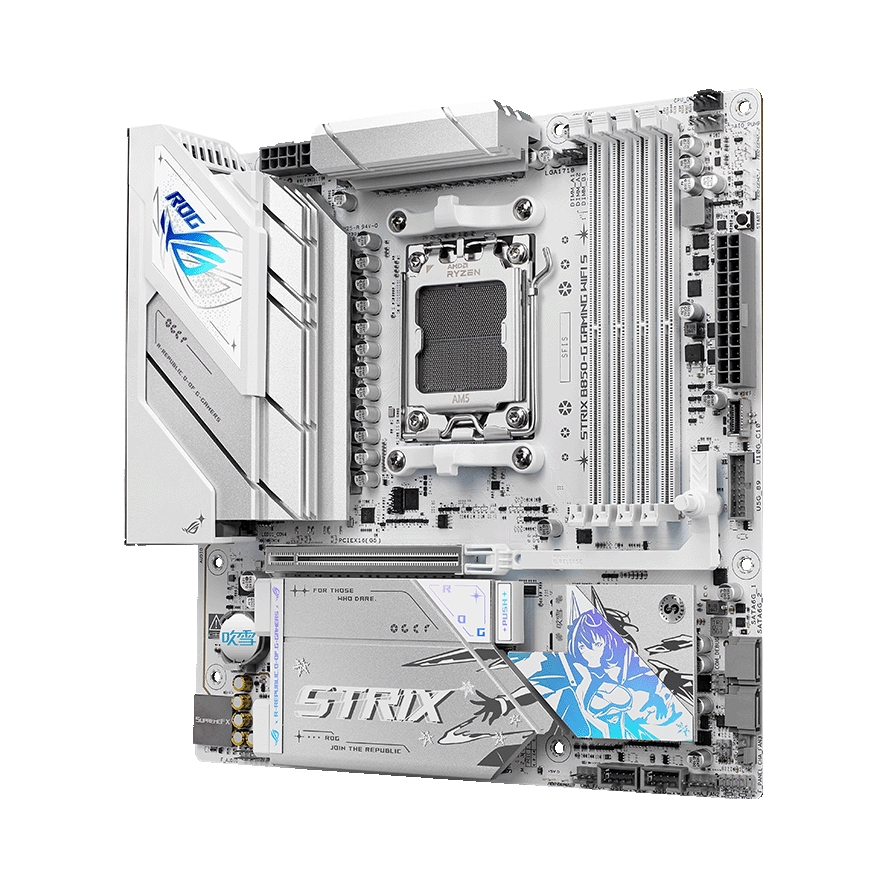 推荐商品：Asus/华硕 B850系列芯片组 DDR5电脑主板 ITX ATX ETX规格 PRIME ROG 吹雪 TUF 背插 初音未来版 小吹雪