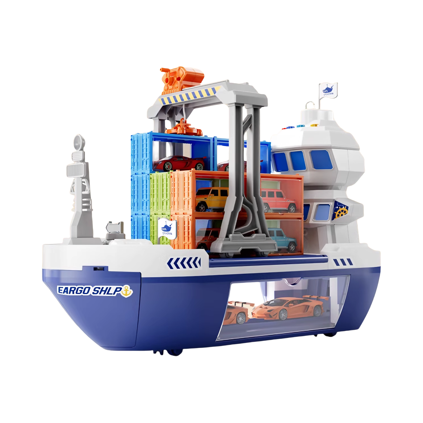 推荐商品：YSR/奕思瑞 宝宝益智工程小汽车 游轮船 儿童玩具