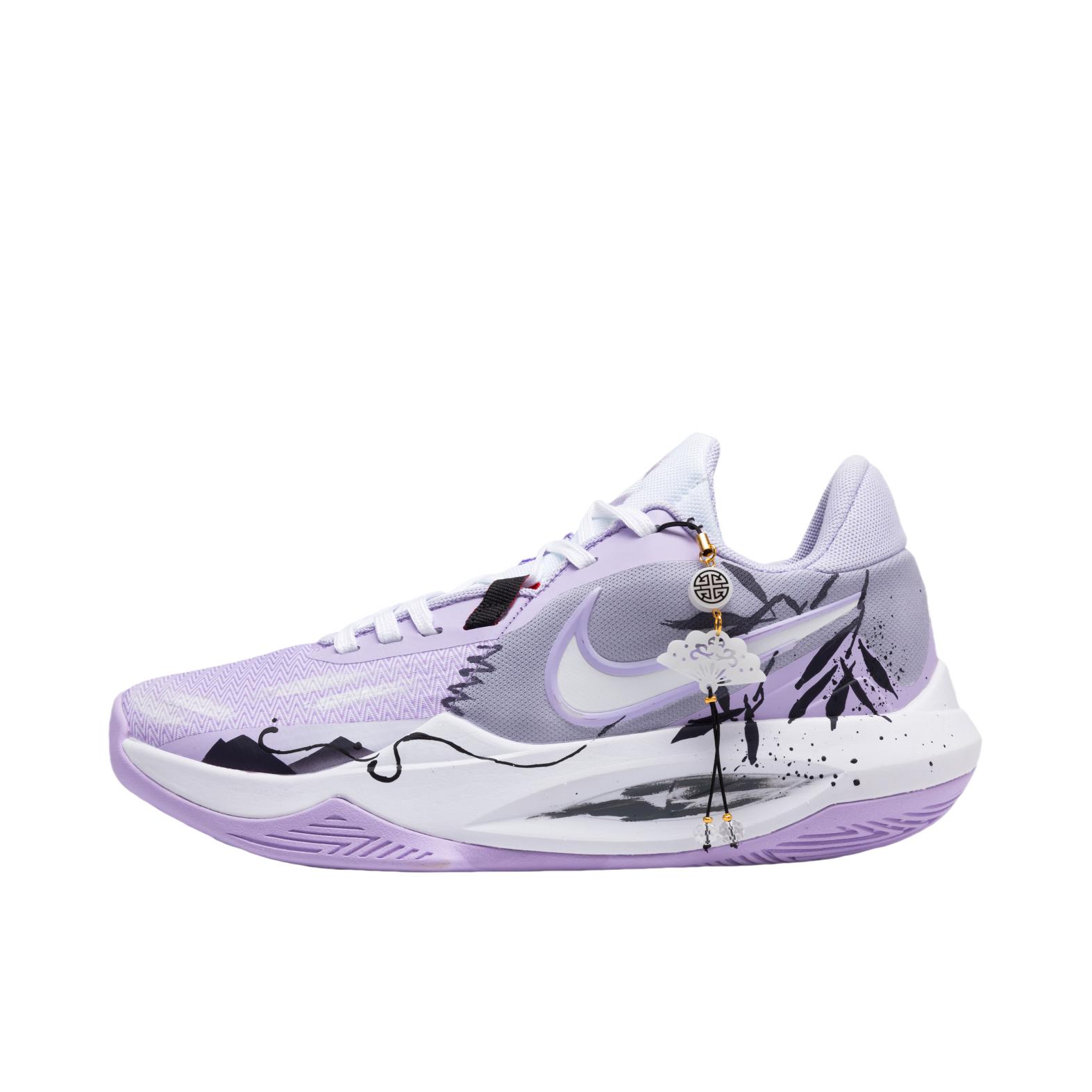 推荐商品：【定制球鞋】Nike Precision 6 篮球鞋 舒适减震防滑耐磨低帮系带支撑潮流时尚百搭 墨风