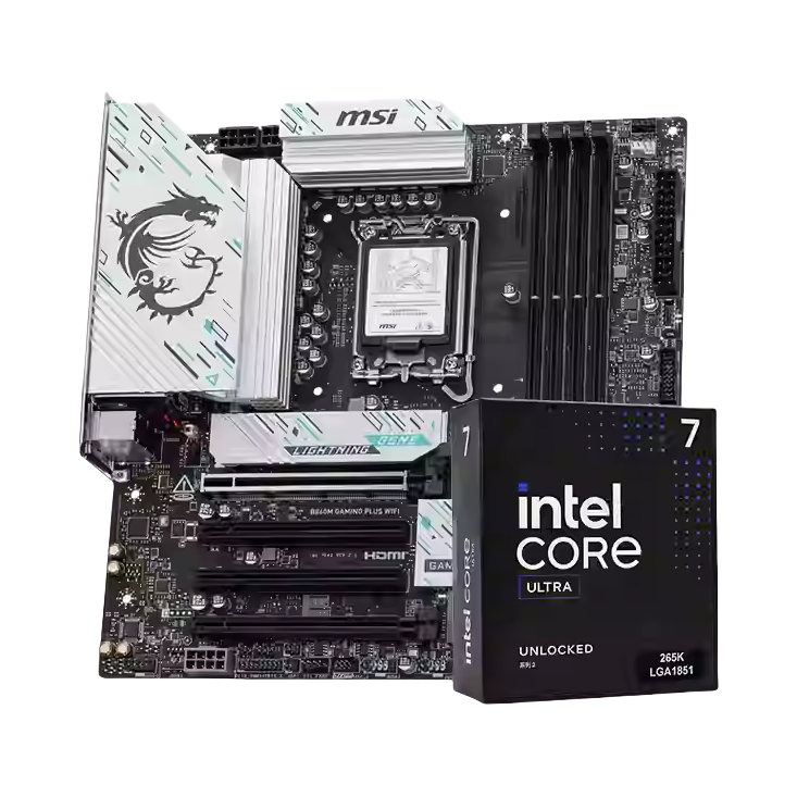 推荐商品：Intel/英特尔 U7-265/K/F/KF + 微星B860芯片组 板U套装 多重供电 显卡快拆设计
