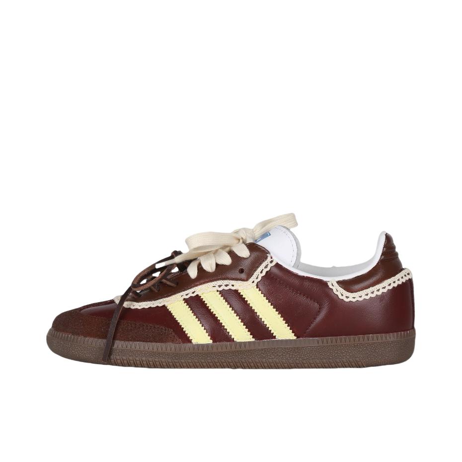 推荐商品：【定制球鞋】 adidas originals SAMBA OG 德训鞋 板鞋 防滑耐磨复古潮流防水织物双鞋带 焦糖栗子