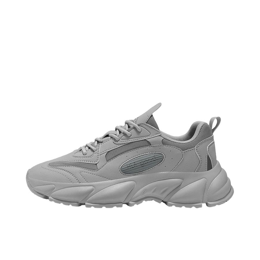 推荐商品：海澜之家 厚底 户外 复古 轻便 老爹鞋 HAAXXM1EDQ137 浅灰色