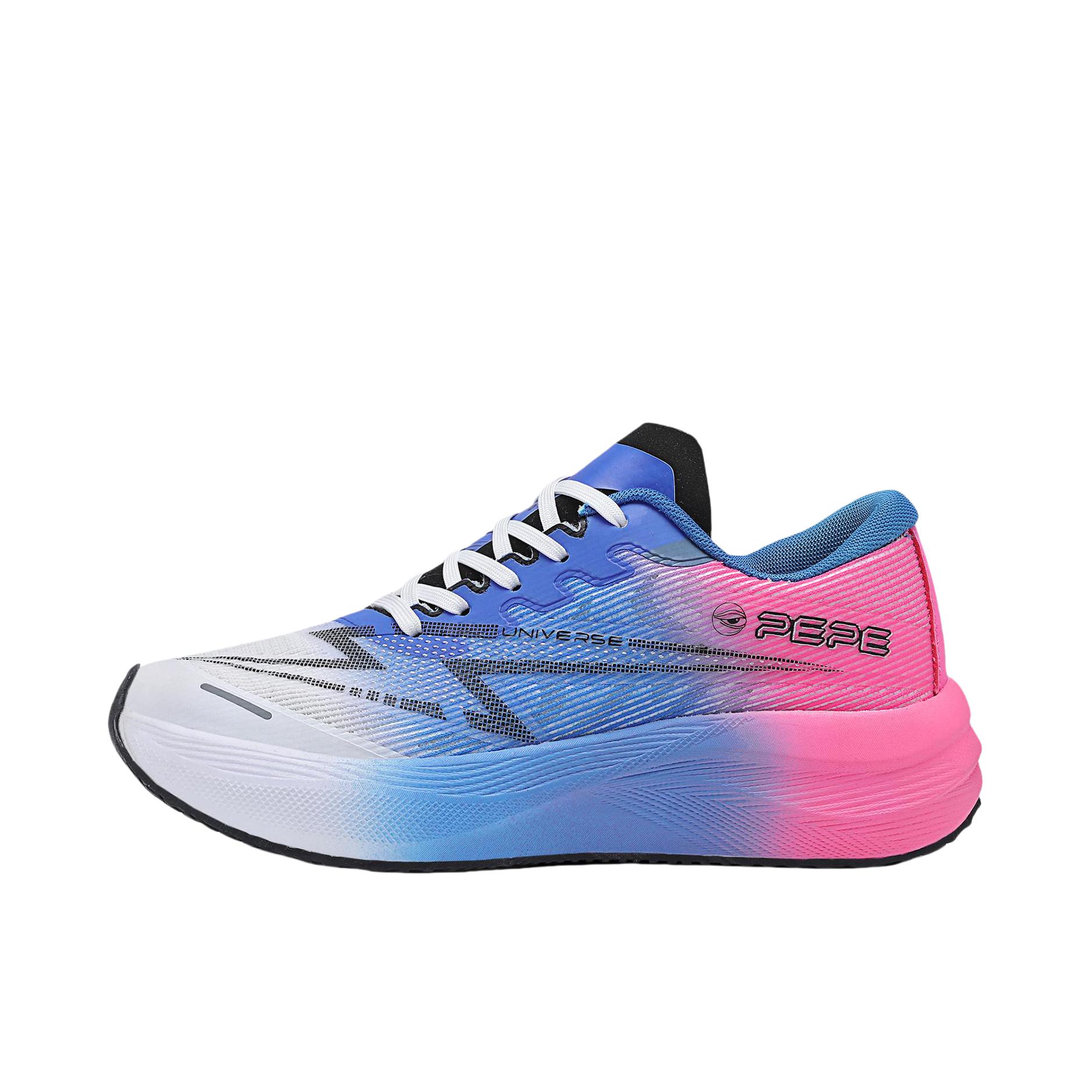 推荐商品：悲伤蛙（pepe the frog） 粉青风暴2.0 超轻 竞速 透气 跑鞋 BSW-B-240004U 白色/蓝色/红色