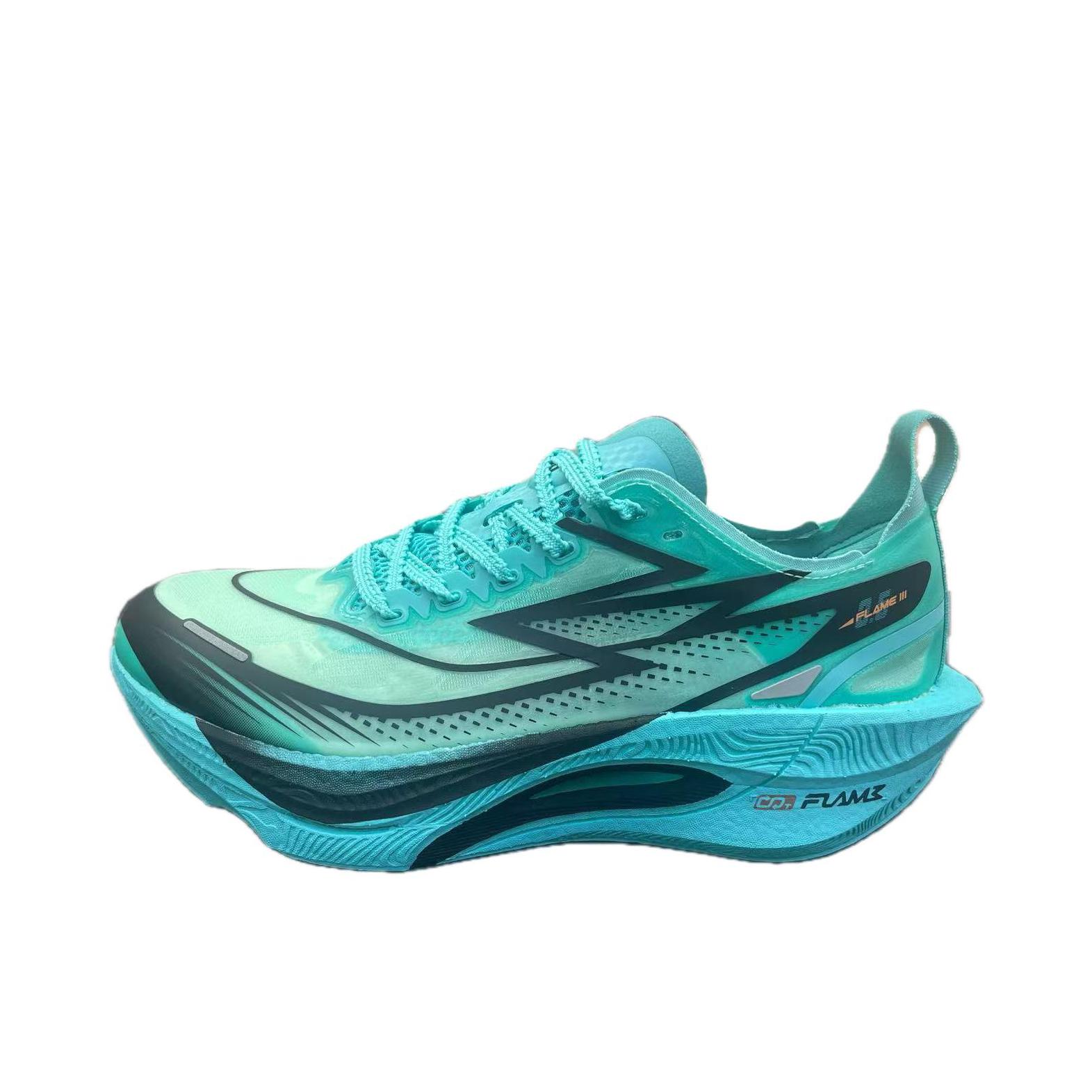 推荐商品：361度 飞燃3.5 跑鞋 全掌碳板竞速减震田径训练马拉松 青色 