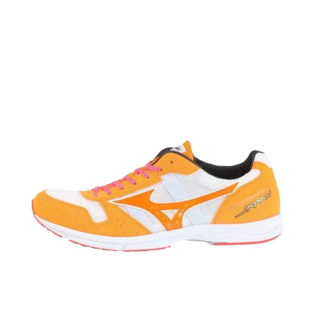 推荐商品：Mizuno/美津浓 WAVE EMPEROR Japan 4 防滑 耐磨 低帮 系带 跑鞋 2E宽/白色/橙色