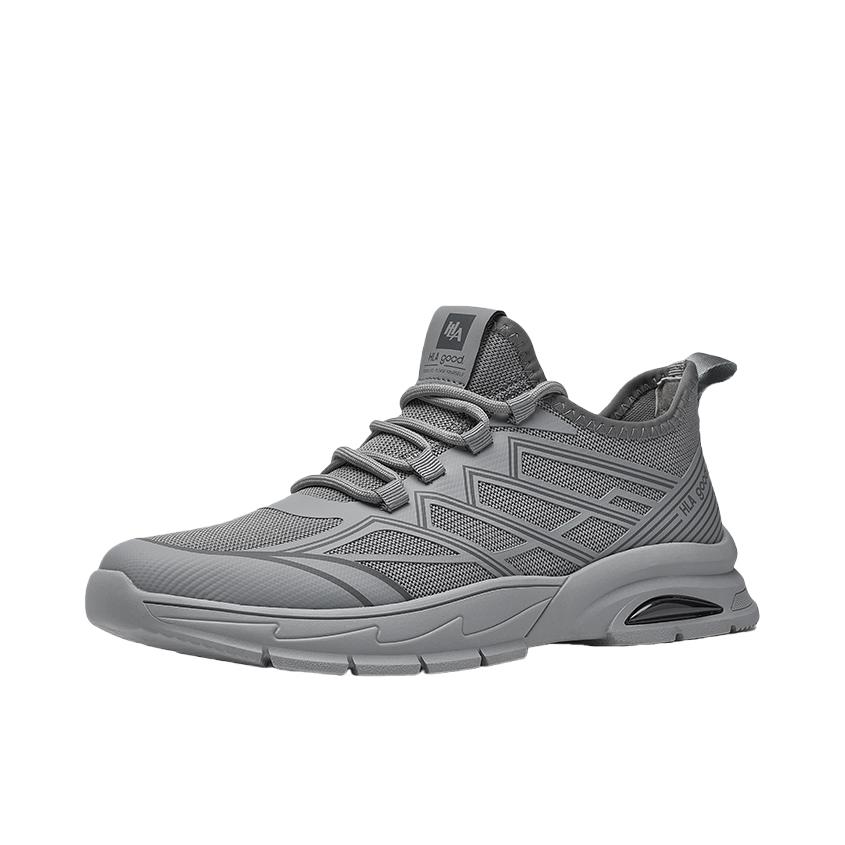 推荐商品：海澜之家 休闲 透气 增高 耐磨 跑鞋 DXHAAYDM2EAL038 灰色