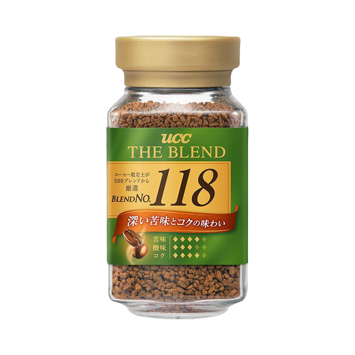 推荐商品：UCC/悠诗诗 118速溶咖啡粉 90g 瓶装 提神纯美式