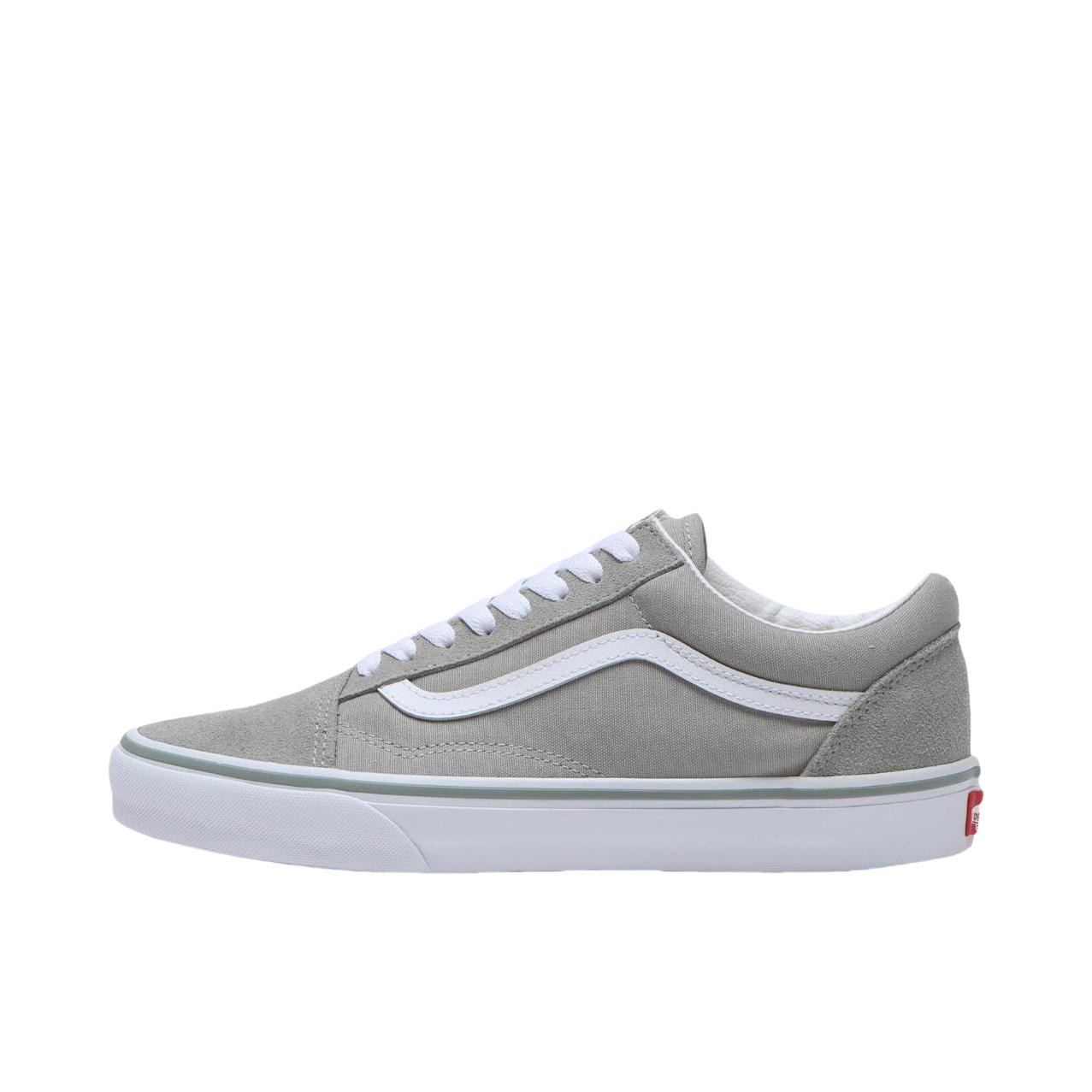 推荐商品：Vans/范斯 Old Skool 滑板鞋 板鞋 轻便防滑复古舒适经典 浅灰色/纯白色