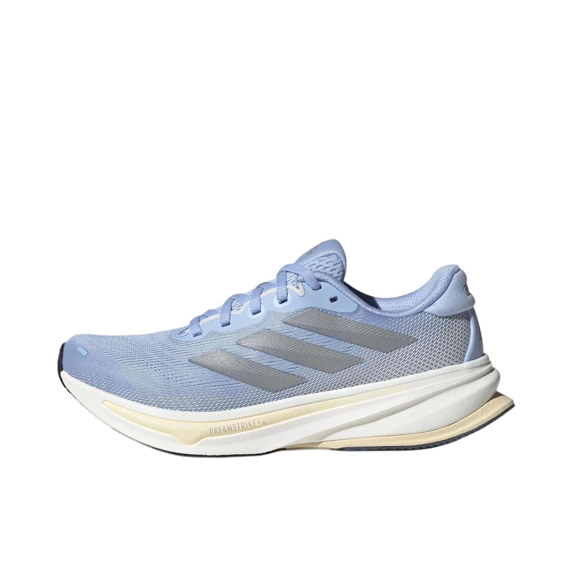 推荐商品：adidas SUPERNOVA Rise 2 跑鞋 缓震回弹稳定透气防滑耐磨防水支撑轻便贴合柔弹 女款/蓝色