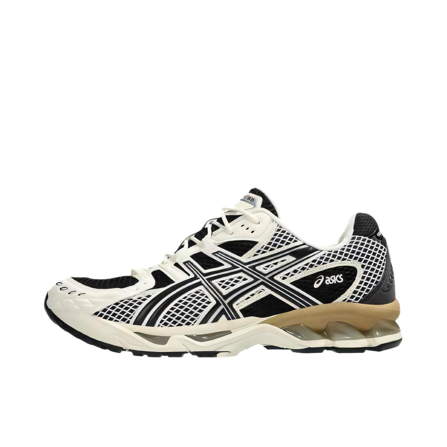推荐商品：Asics/亚瑟士 GEL-Nimbus 10.1 跑鞋 1复古拼接防滑低帮休闲支撑贴合短跑 黑色/奶油白