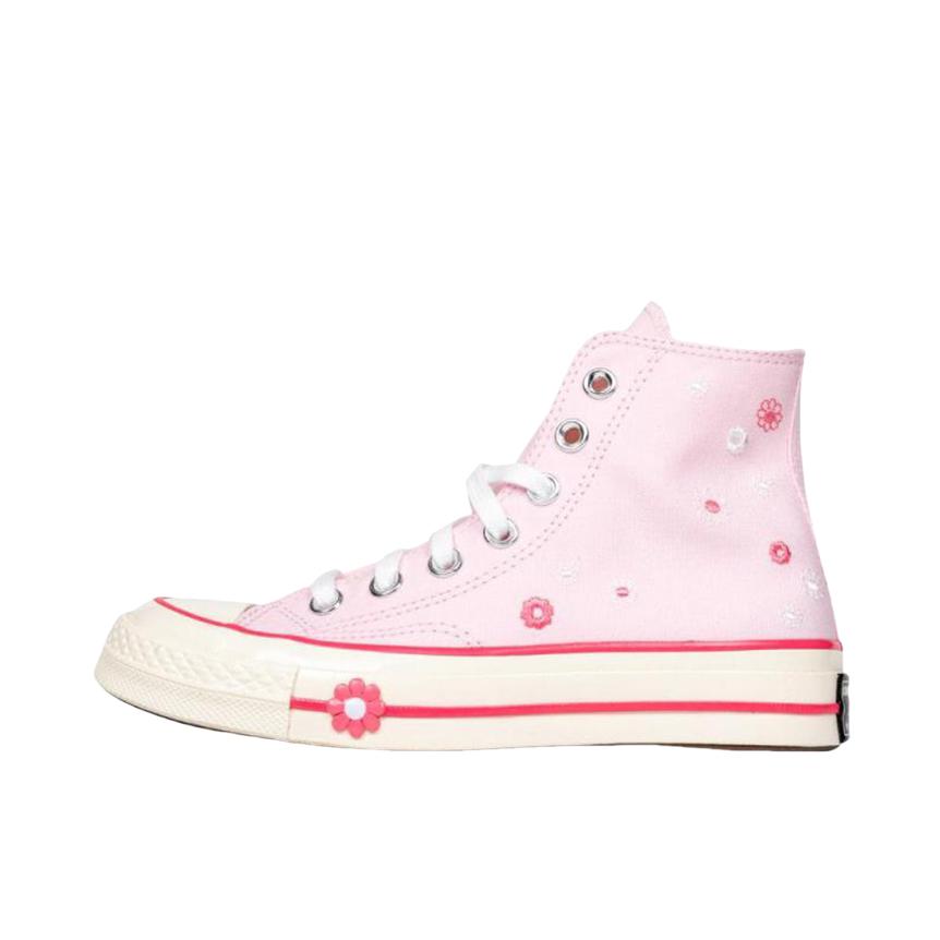 推荐商品：Converse/匡威 Chuck Taylor 70S SEASONAL 帆布鞋 防滑系带圆头 女款/粉色/白色