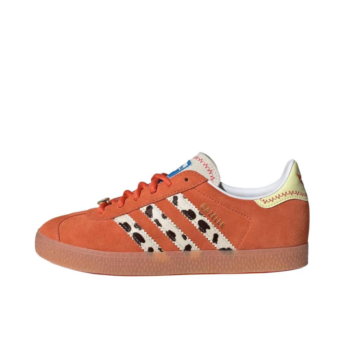 推荐商品：adidas Originals Gazelle II T头鞋 德训鞋 板鞋 轻便舒适防滑耐磨贴合 Toy Story联名/大童/橙色 