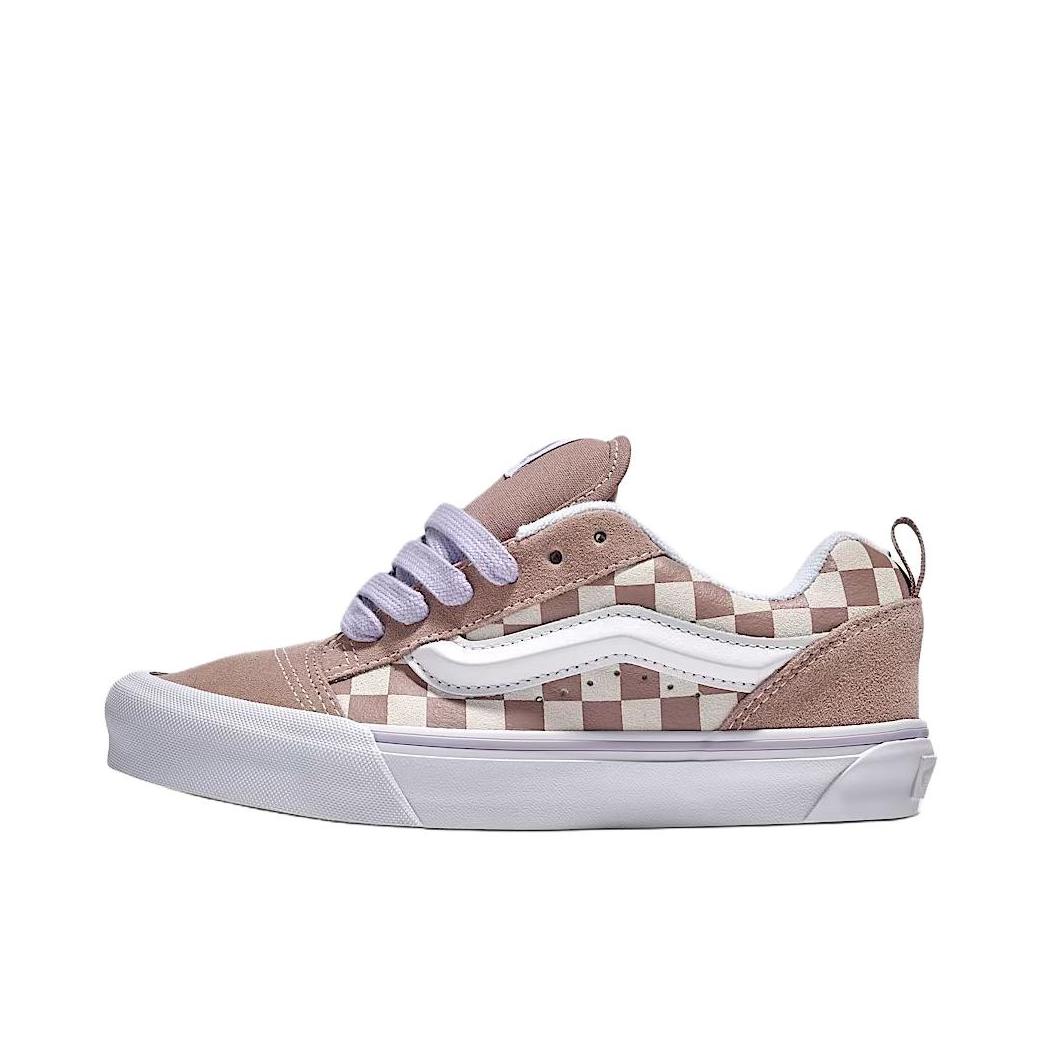 推荐商品：Vans/范斯 Knu-Skool 板鞋 面包鞋 滑板鞋 复古美式时尚防水支撑贴合圆头 白色/棕色/紫色