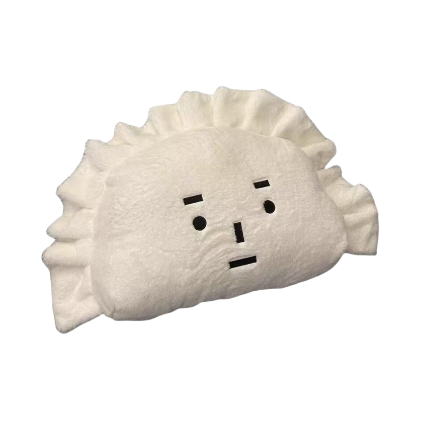 推荐商品：YUOU/愉欧 创意款 50*30cm 水饺抱枕 卧室客厅办公靠枕