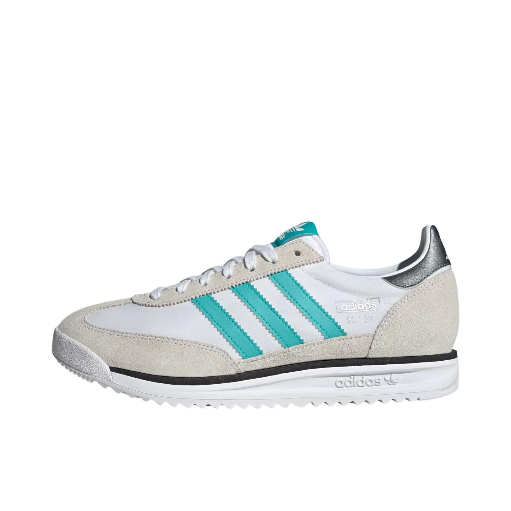 推荐商品：【马思纯同款】 adidas Originals SL 72 T头鞋 德训鞋 运动休闲鞋 轻便防滑耐磨透气舒适简约复古 MERCEDES - AMG Petronas Formula One Team联名/白色