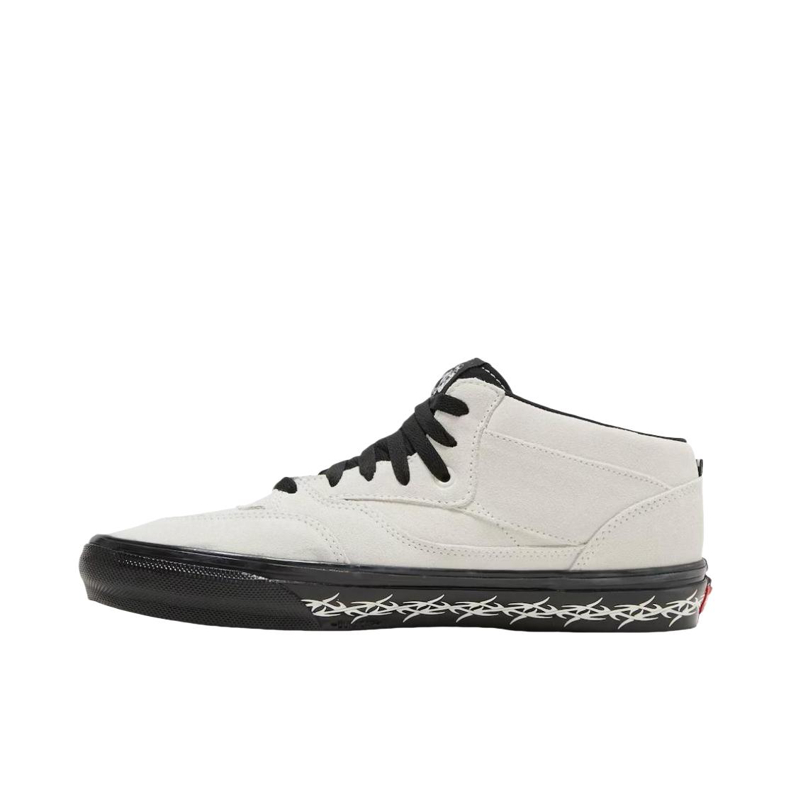 推荐商品：Vans/范斯 Half Cab 板鞋 减震透气防滑耐磨系带舒适轻便百搭复古贴合 Supreme联名/白色
